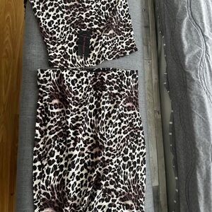 Marial Girl Leopard Print Skirt